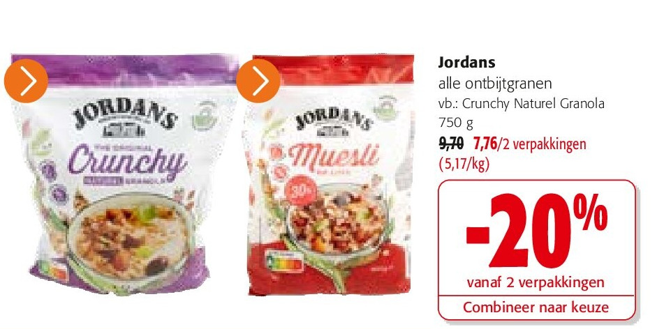 Jordans Crunchy Naturel Granola 750 g