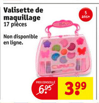Valisette de maquillage 17 pieces
