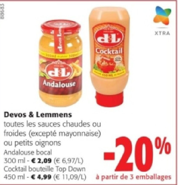 Devos & Lemmens Andalouse bocal 300 ml