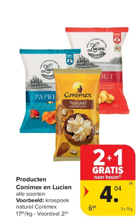 Producten Conimex en Lucien
