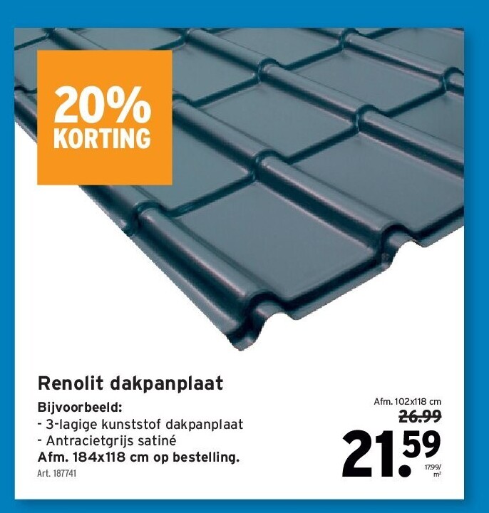 Renolit dakpanplaat