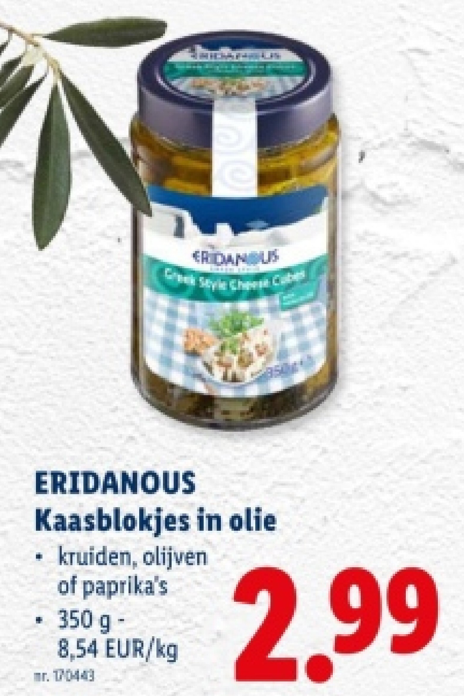 Kaasblokjes in olie