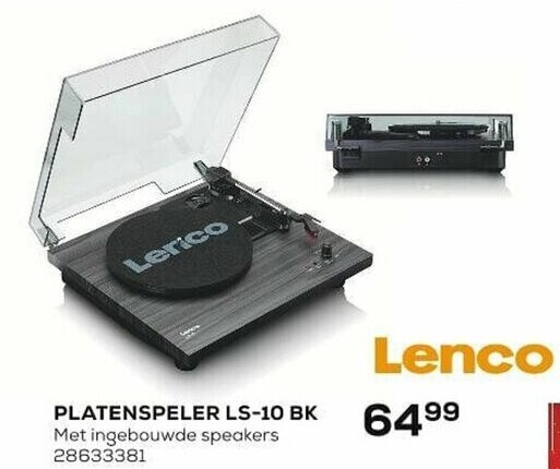 PLATENSPELER LS-10 BK