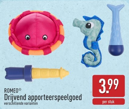 Drijvend apporteerspeelgoed