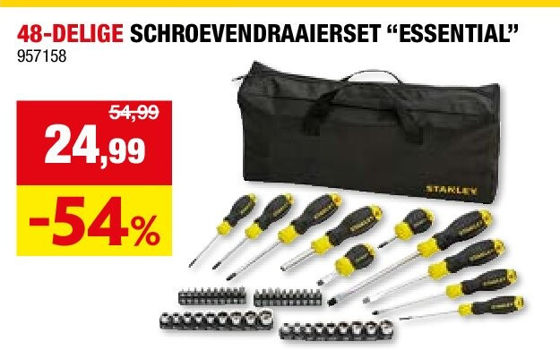 48-DELIGE SCHROEVENDRAAIERSET “ESSENTIAL”
