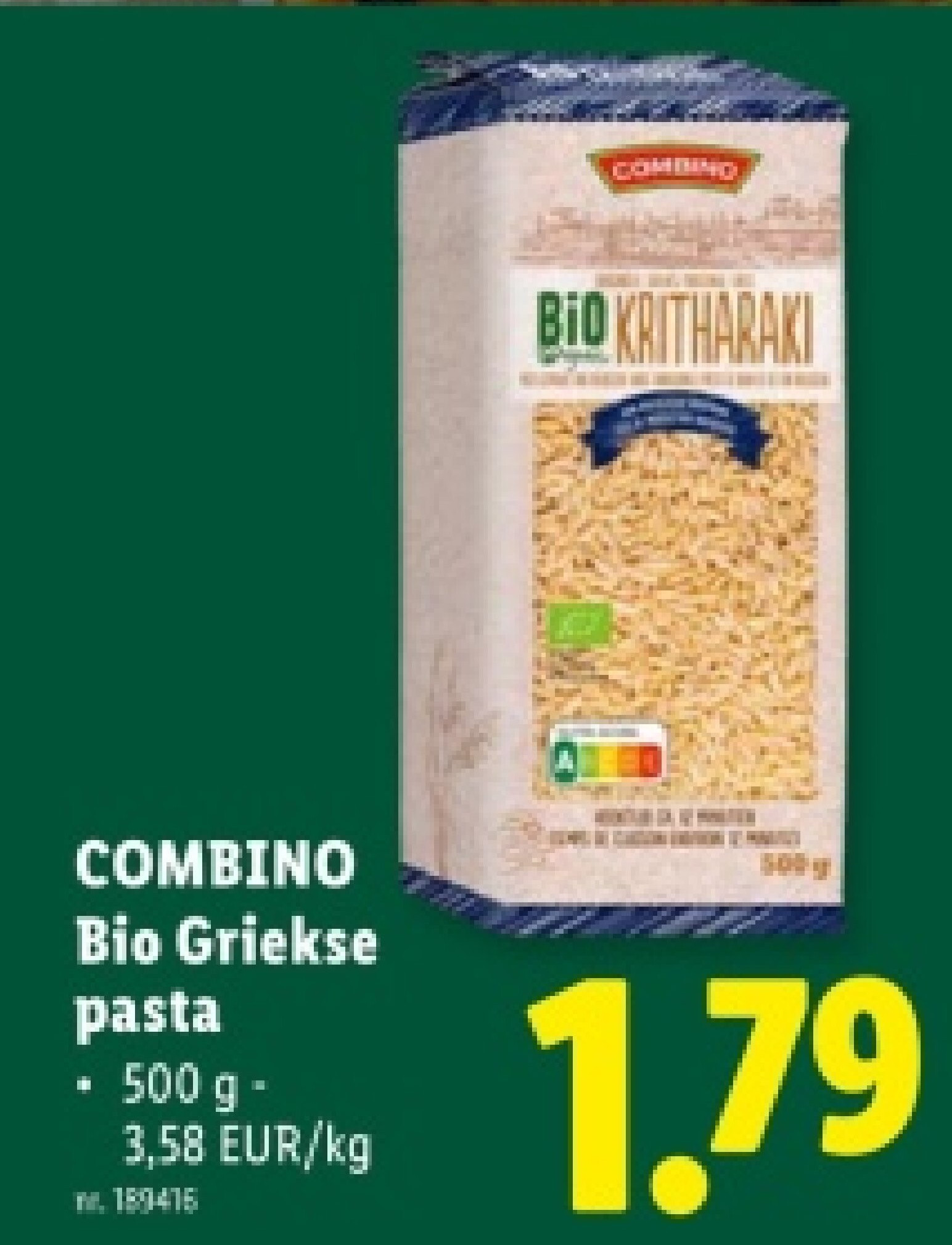 Bio Griekse pasta