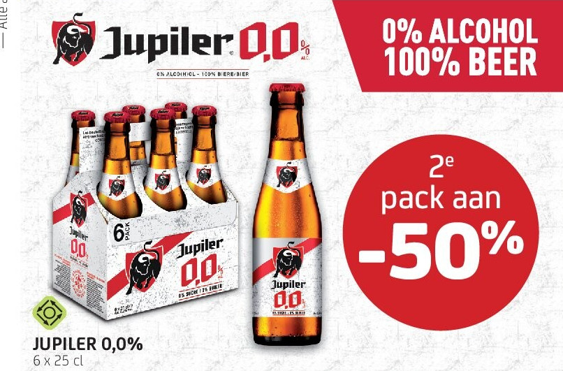 JUPILER 0,0% 6 x 25 cl