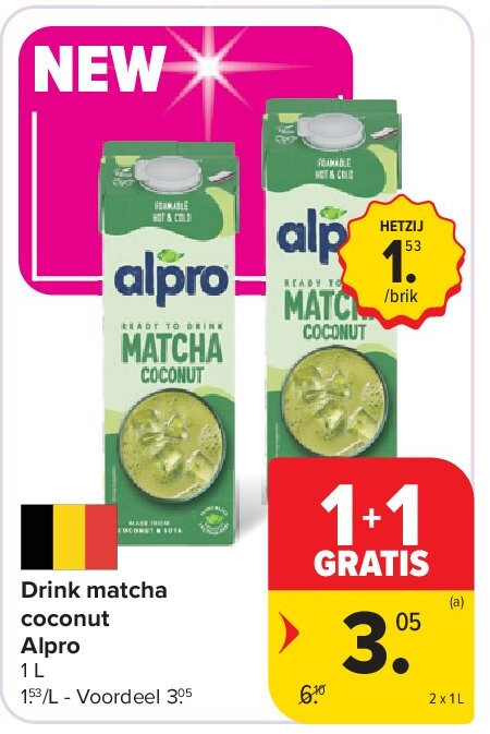 Drink matcha coconut Alpro