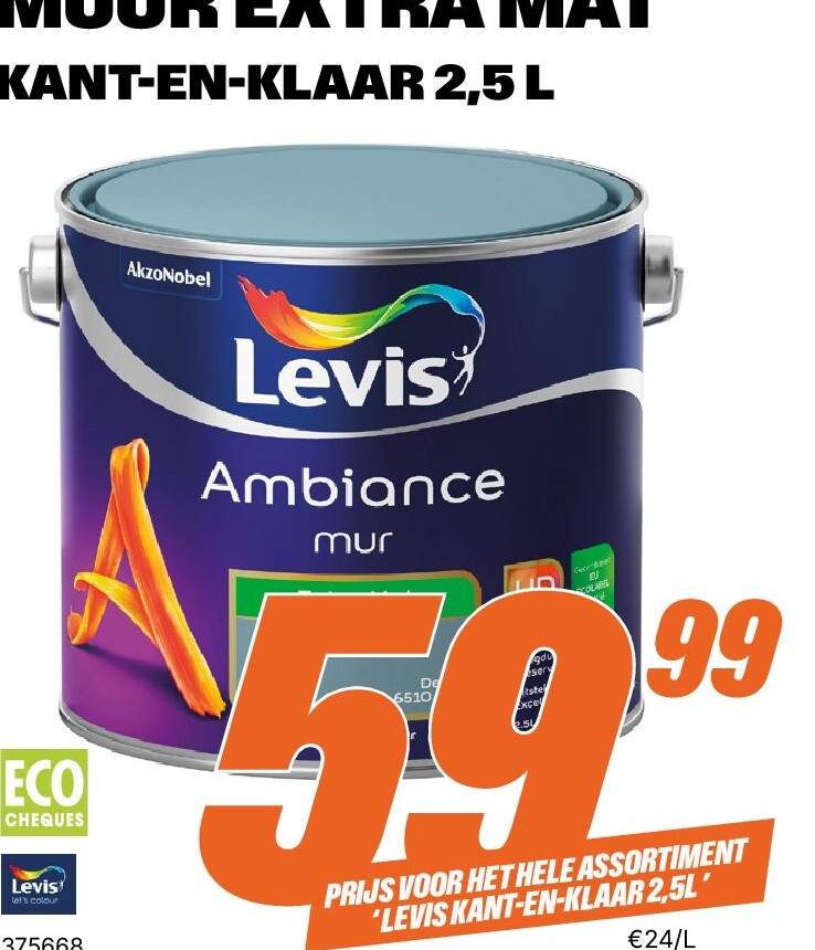 Levis Ambiance muur extra mat kant-en-klaar 2,5 L