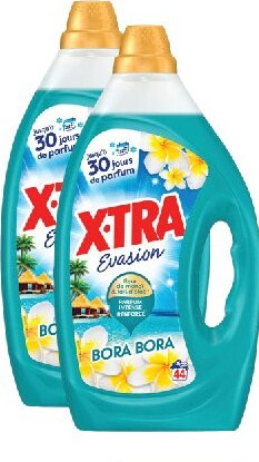Lessive liquide X-Tra volume Bora Bora 44 lavages (1,98 l)