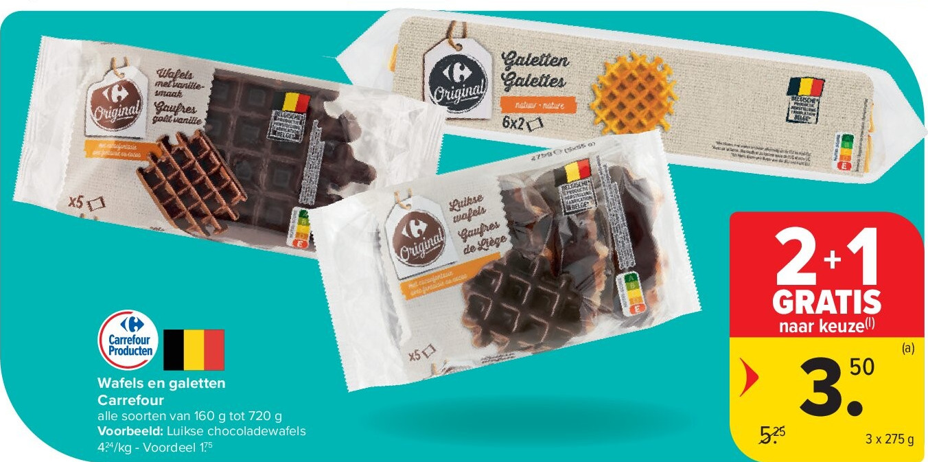 Wafels en galetten Carrefour