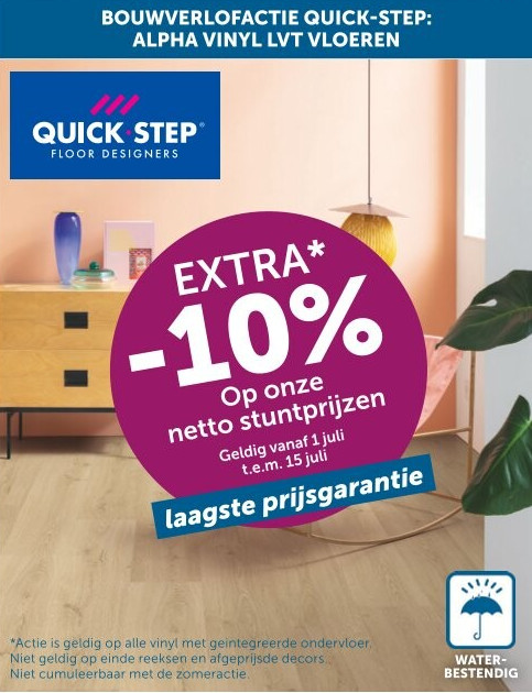 BOUWVERLOFACTIE QUICK-STEP: ALPHA VINYL LVT VLOEREN