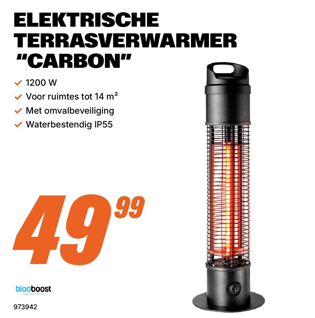 ELEKTRISCHE TERRASVERWARMER “CARBON"