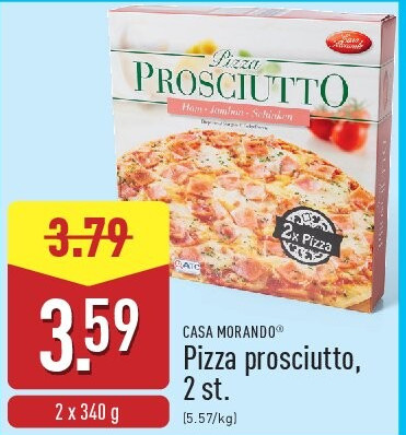 Pizza prosciutto, 2st.