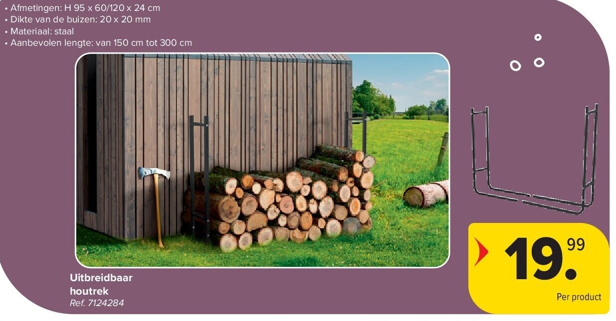 Uitbreidbaar houtrek