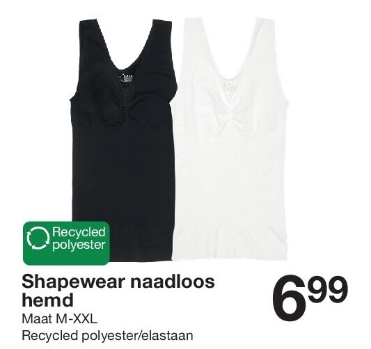 Shapewear naadloos hemd