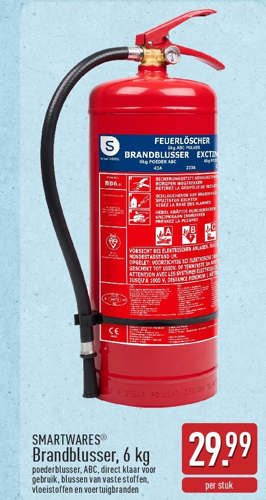 Brandblusser, 6kg