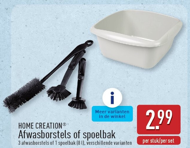 Afwasborstels of spoelbak