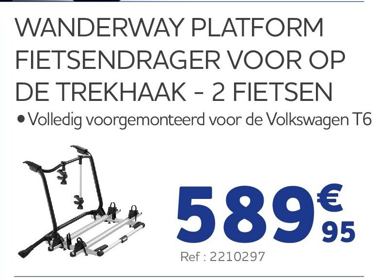 THULE WANDERWAY PLATFORM FIETSENDRAGER VOOR OP DE TREKHAAK - 2 FIETSEN