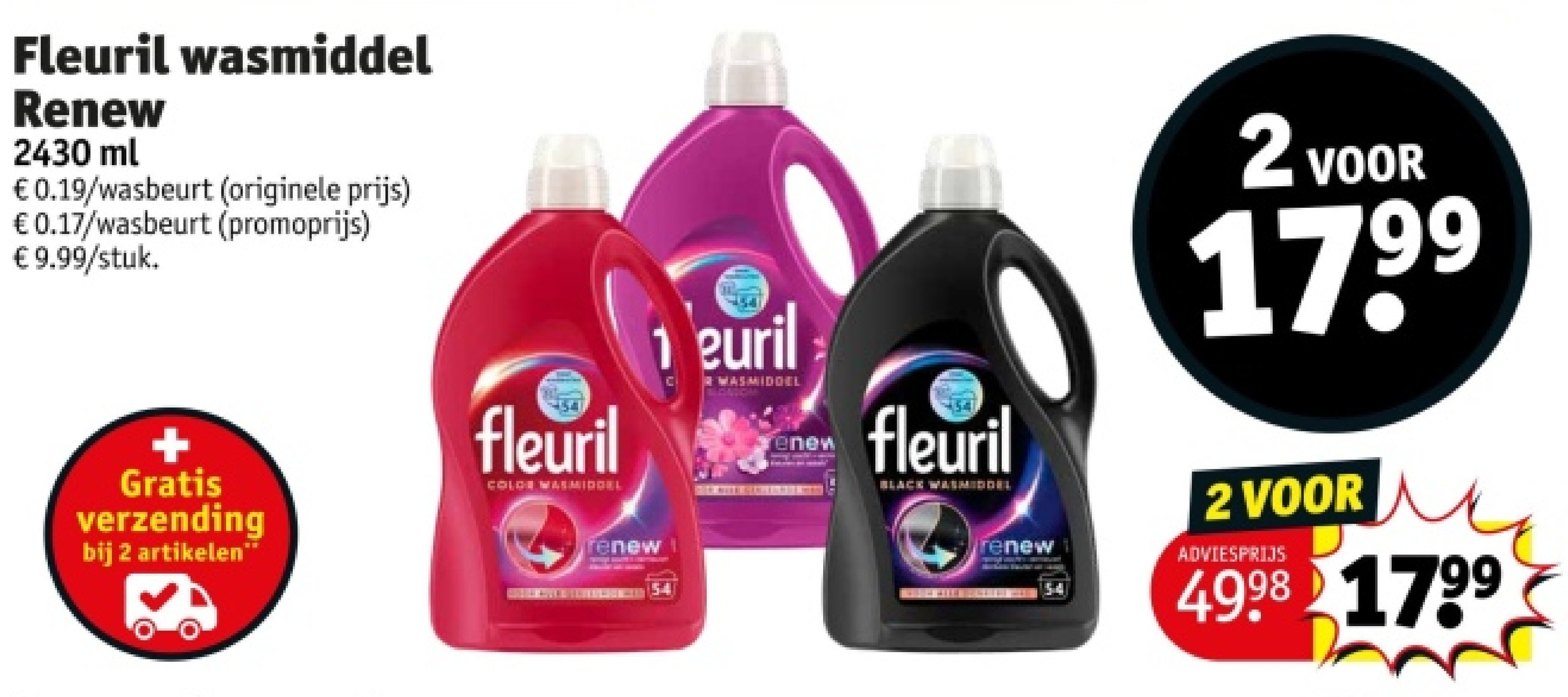 Fleuril wasmiddel Renew