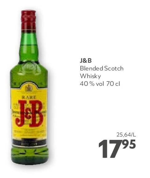J&B Blended Scotch Whisky 40 % vol 70 cl