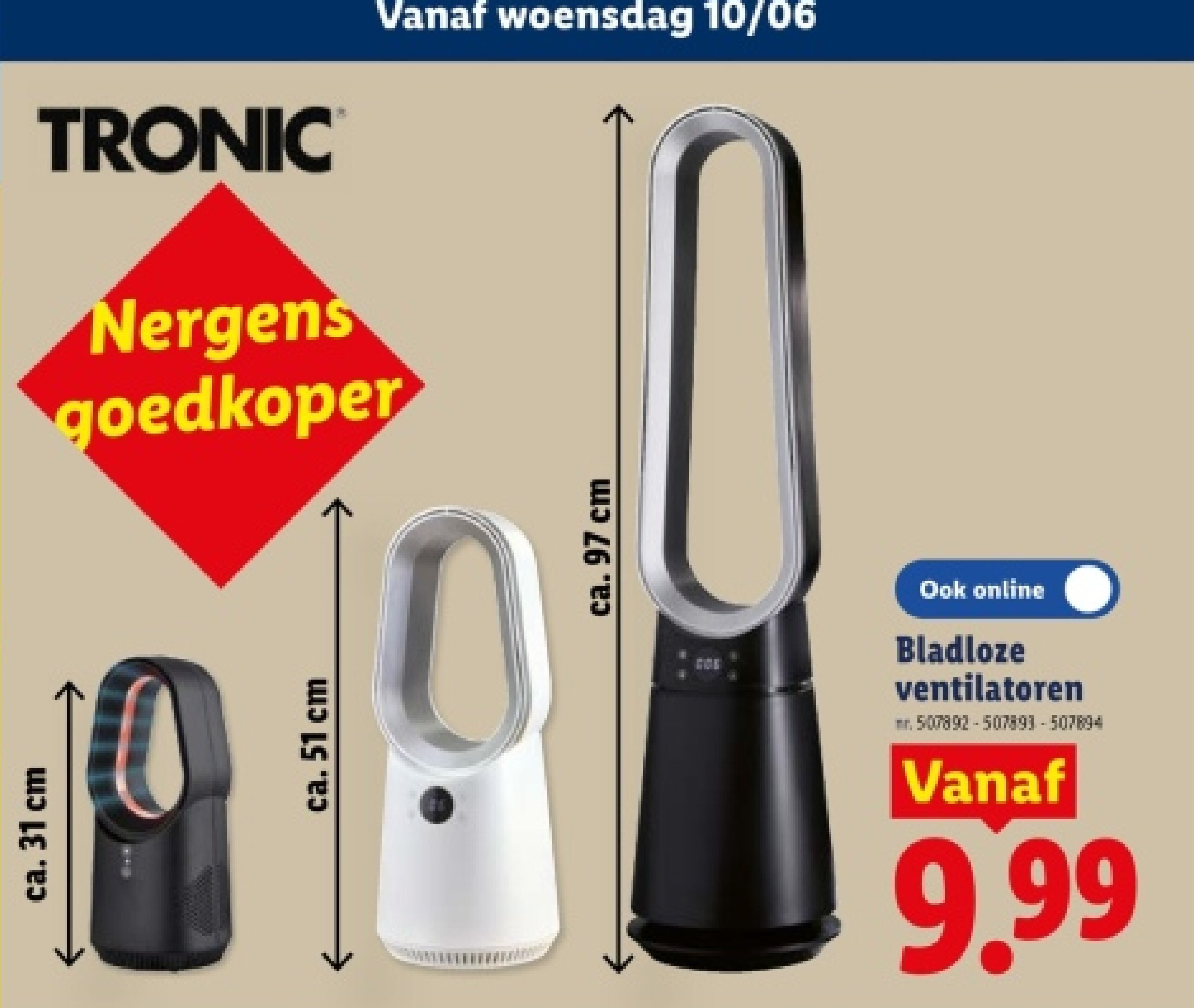 Bladloze ventilatoren
