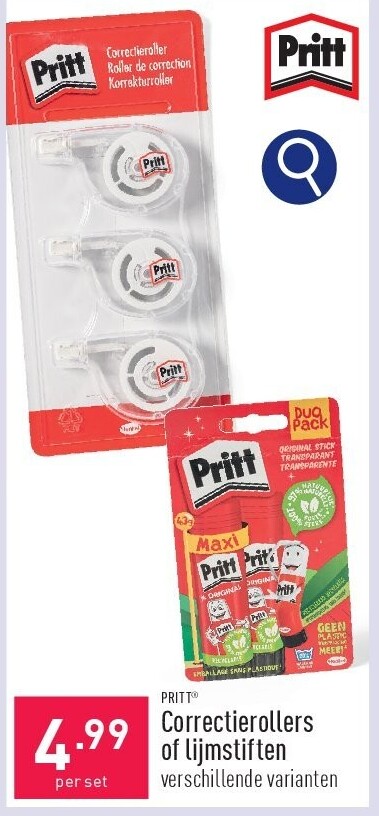 Correctierollers of lijmstiften