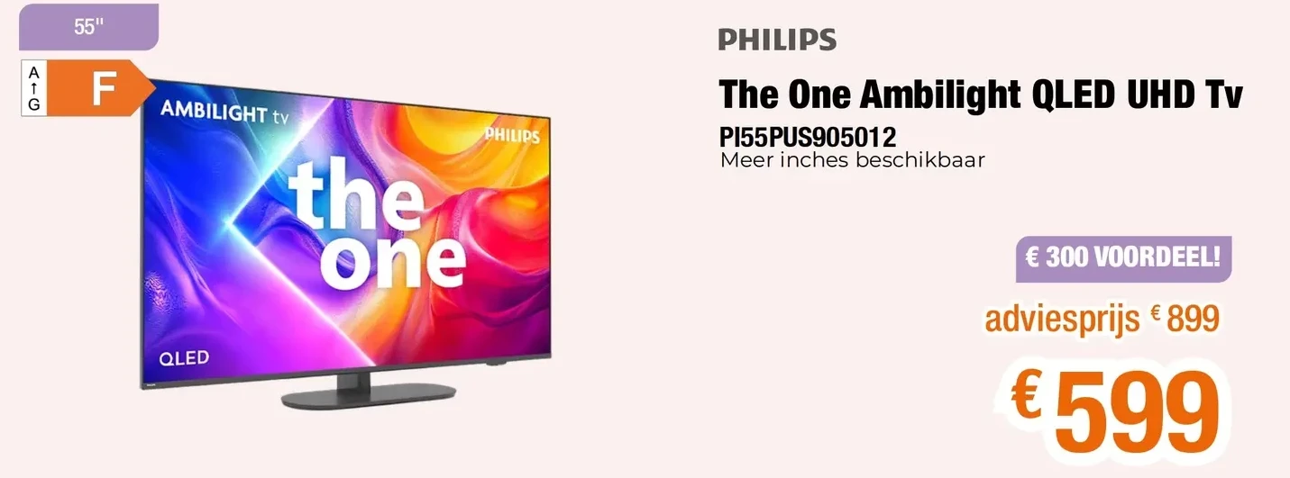 The One Ambilight QLED UHD Tv