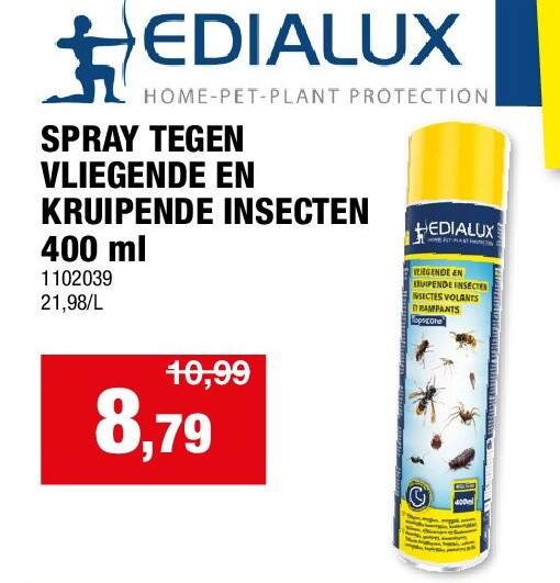SPRAY TEGEN VLIEGENDE EN KRUIPENDE INSECTEN 400 ml