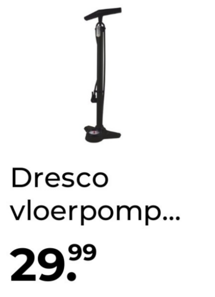 Dresco vloerpomp manometer pro