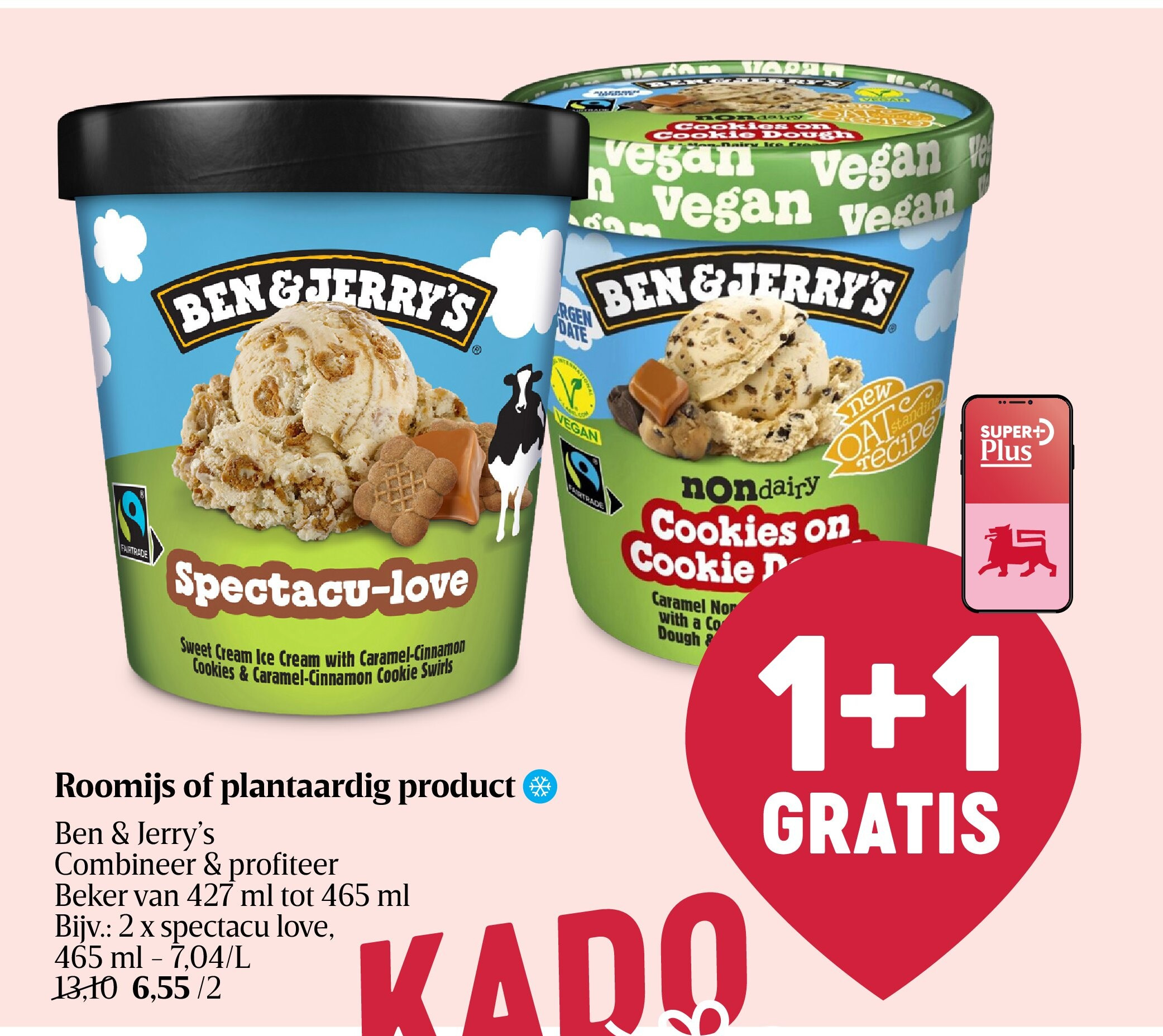 Roomijs of plantaardig product