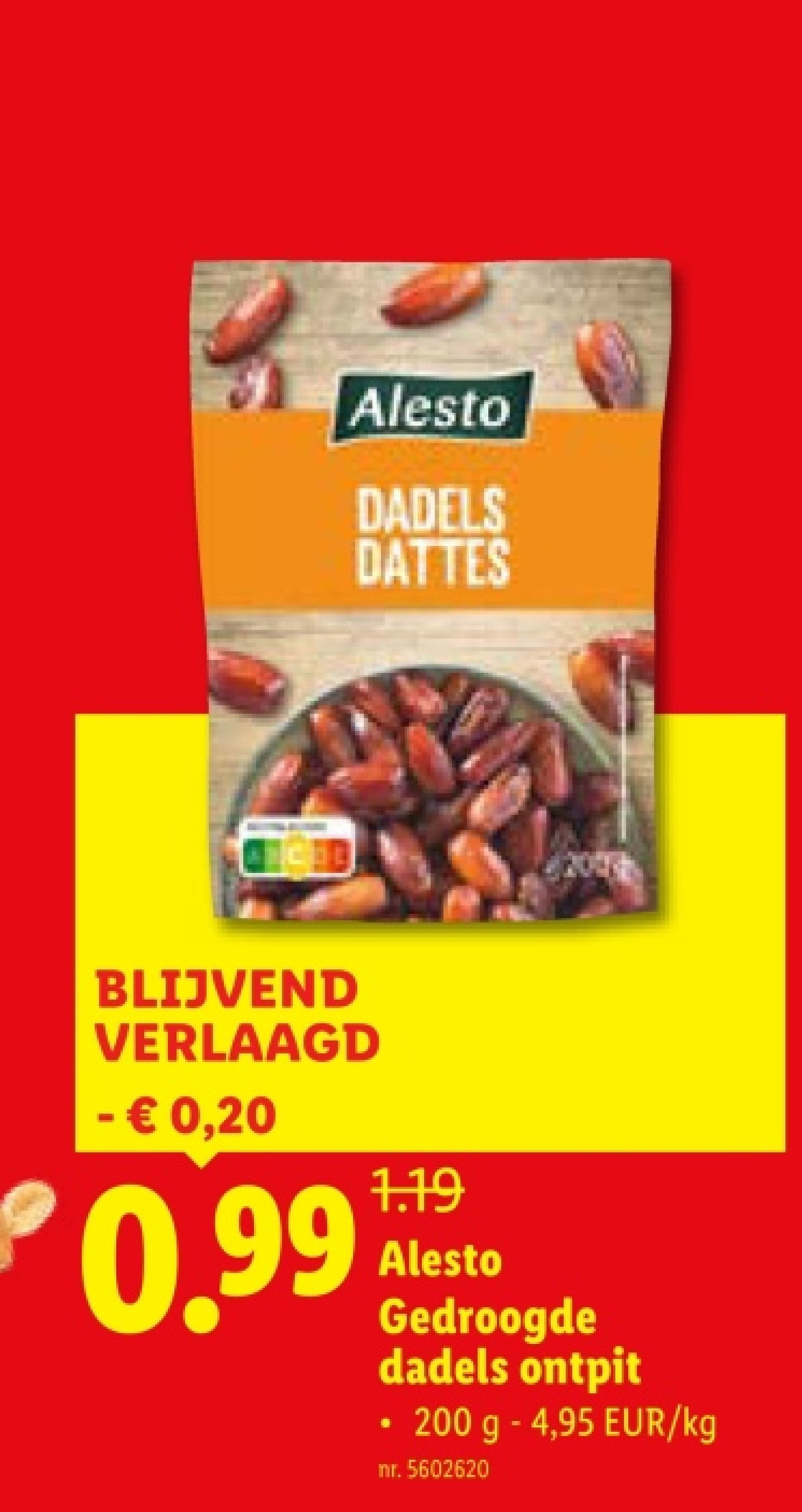 Gedroogde dadels ontpit