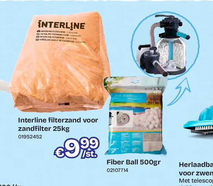 Interline filterzand voor zandfilter 25kg