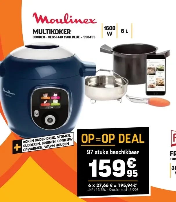 MULTIKOKER COOKEO+ CE85F410 150R BLUE