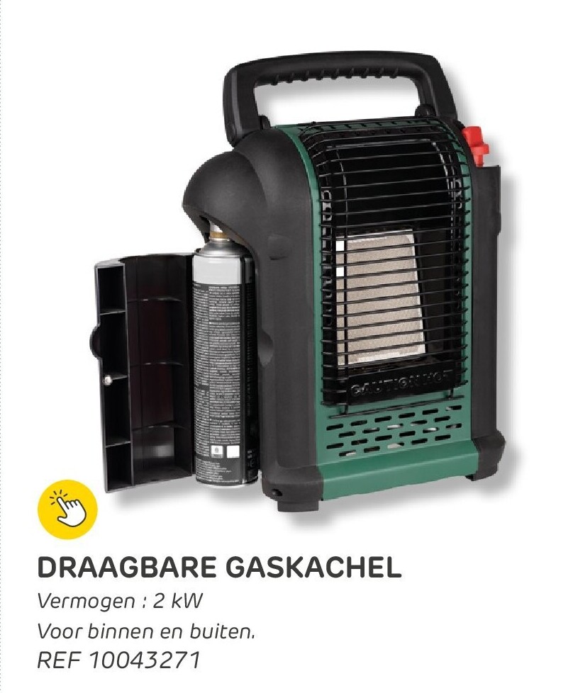 DRAAGBARE GASKACHEL
