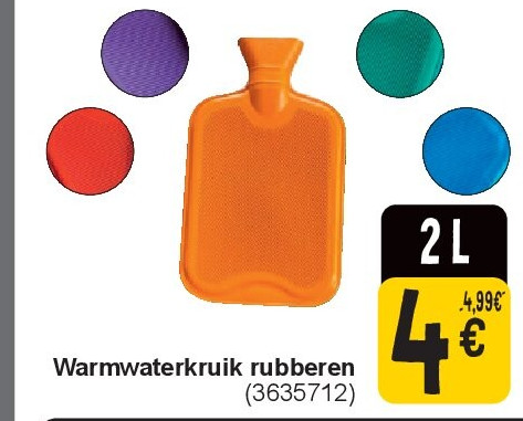 Warmwaterkruik rubberen