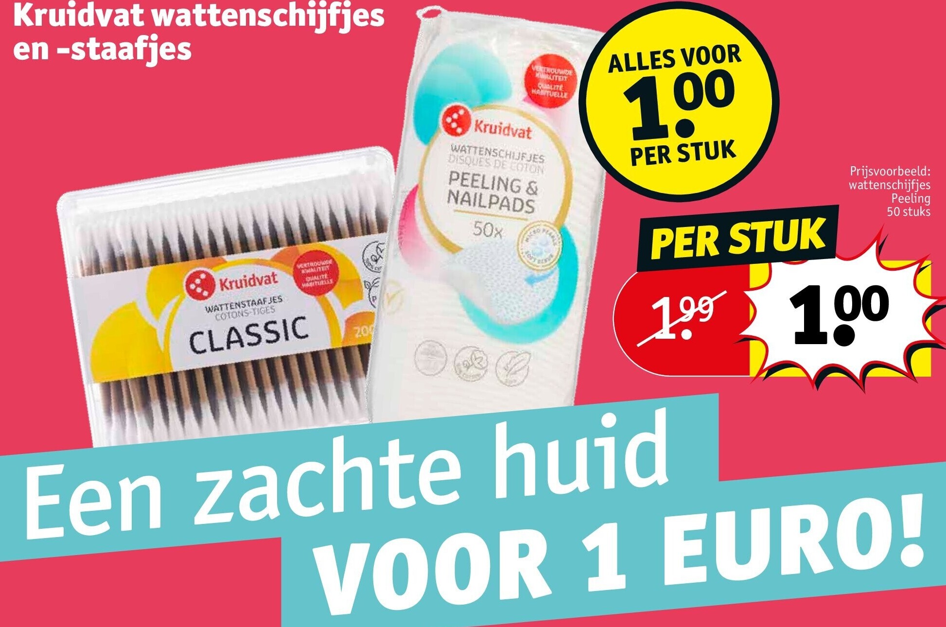 Kruidvat wattenschijfjes en -staafjes