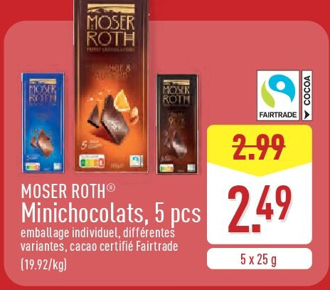 Minichocolats, 5pcs