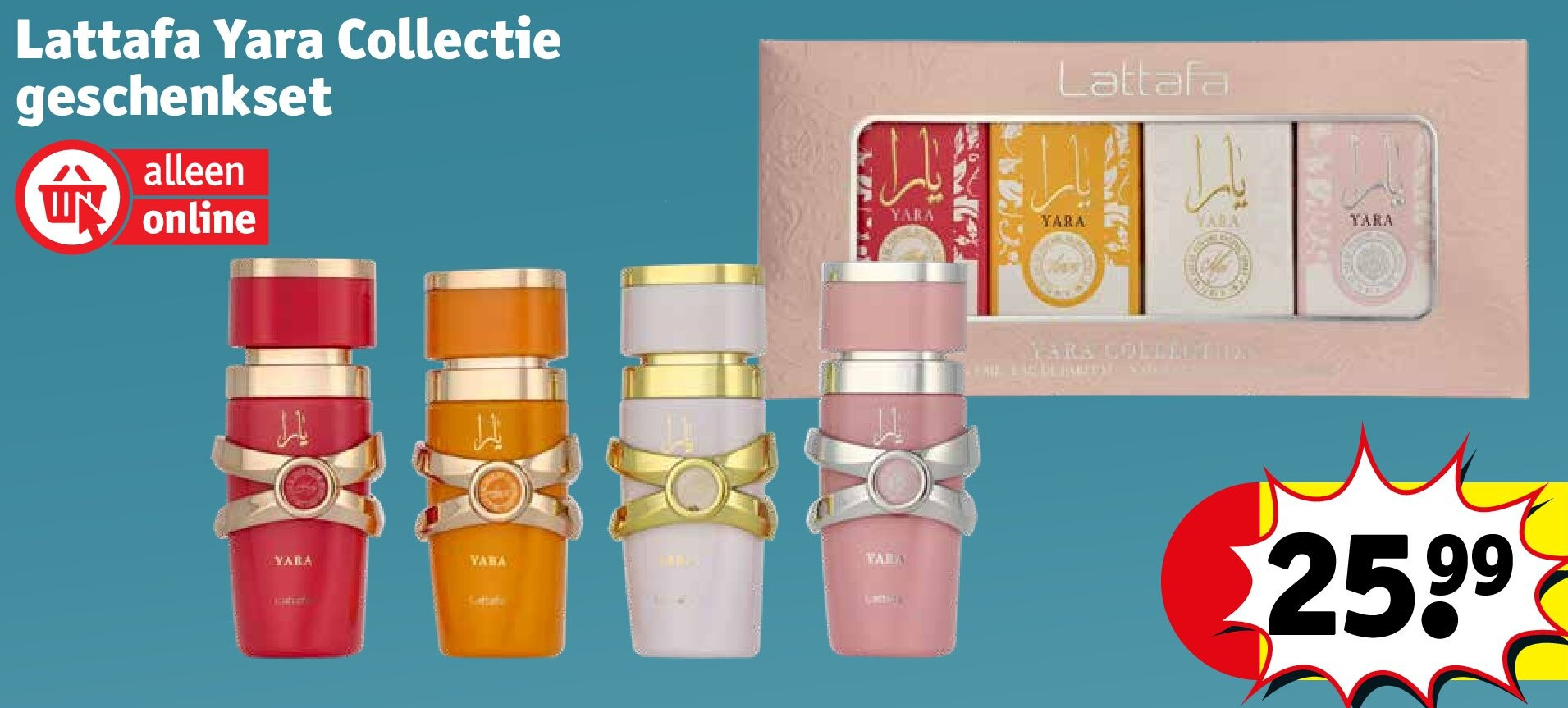 Lattafa Yara Collectie geschenkset