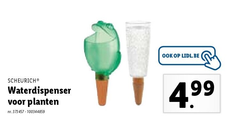 Waterdispenser voor planten