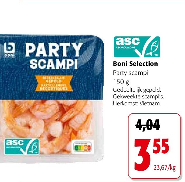Boni Selection Party scampi 150 g