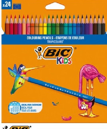 Set van 24 kleurpotloden Kids Tricolors