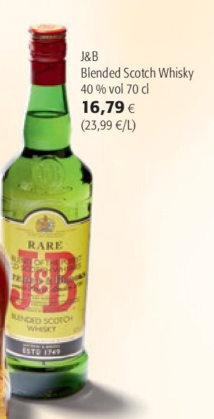 J&B Blended Scotch Whisky