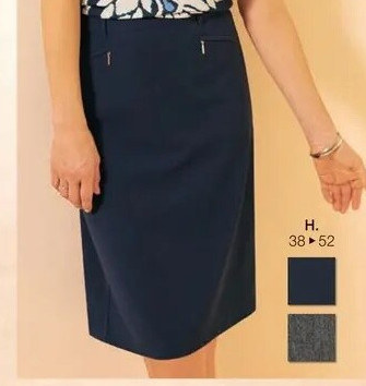 Klassieke pull-on rechte rok