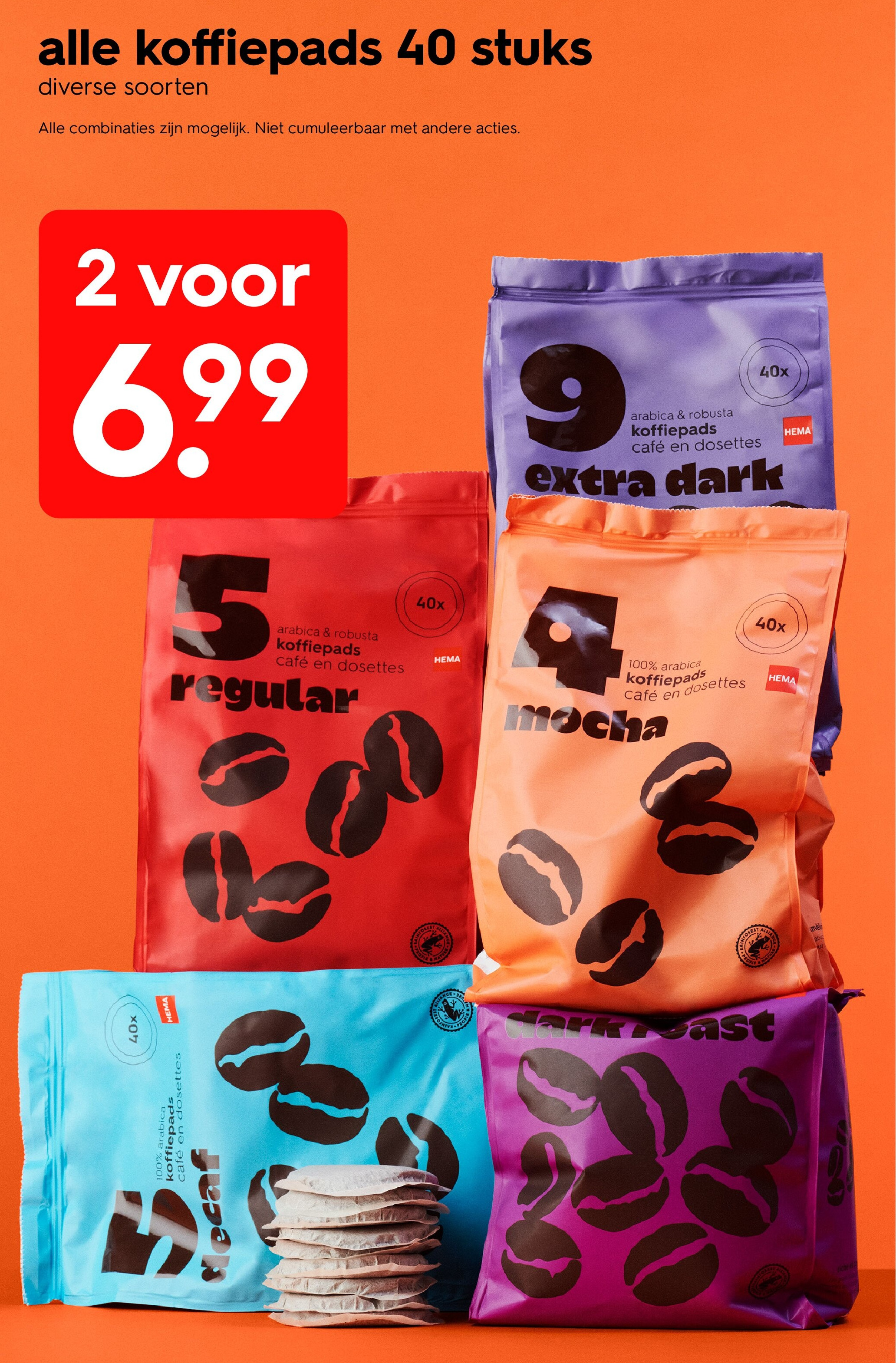 alle koffiepads 40 stuks