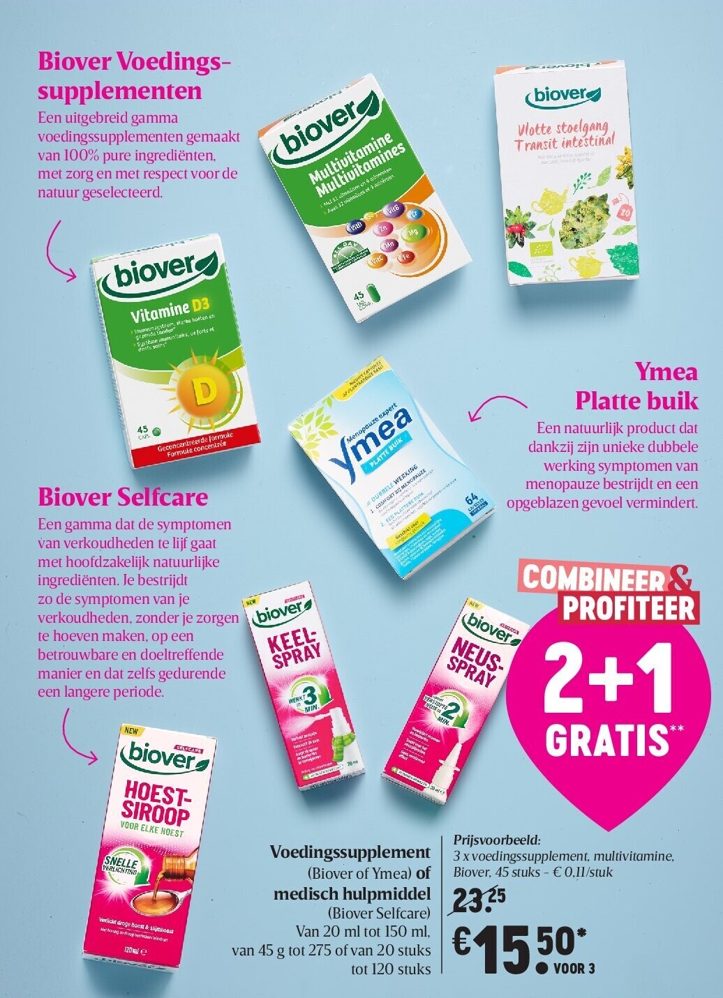 Voedingssupplement (Biover of Ymea) of medisch hulpmiddel