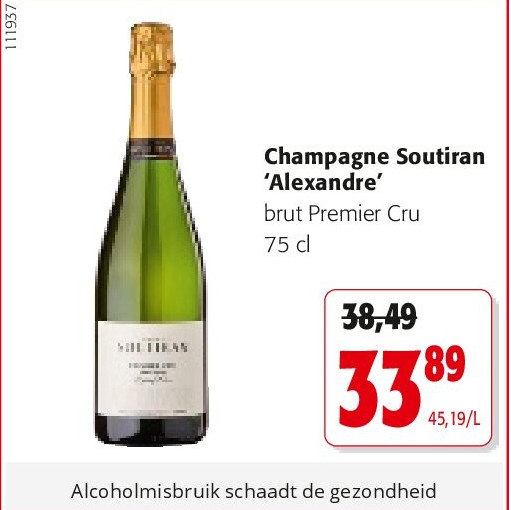 Champagne Soutiran ‘Alexandre’