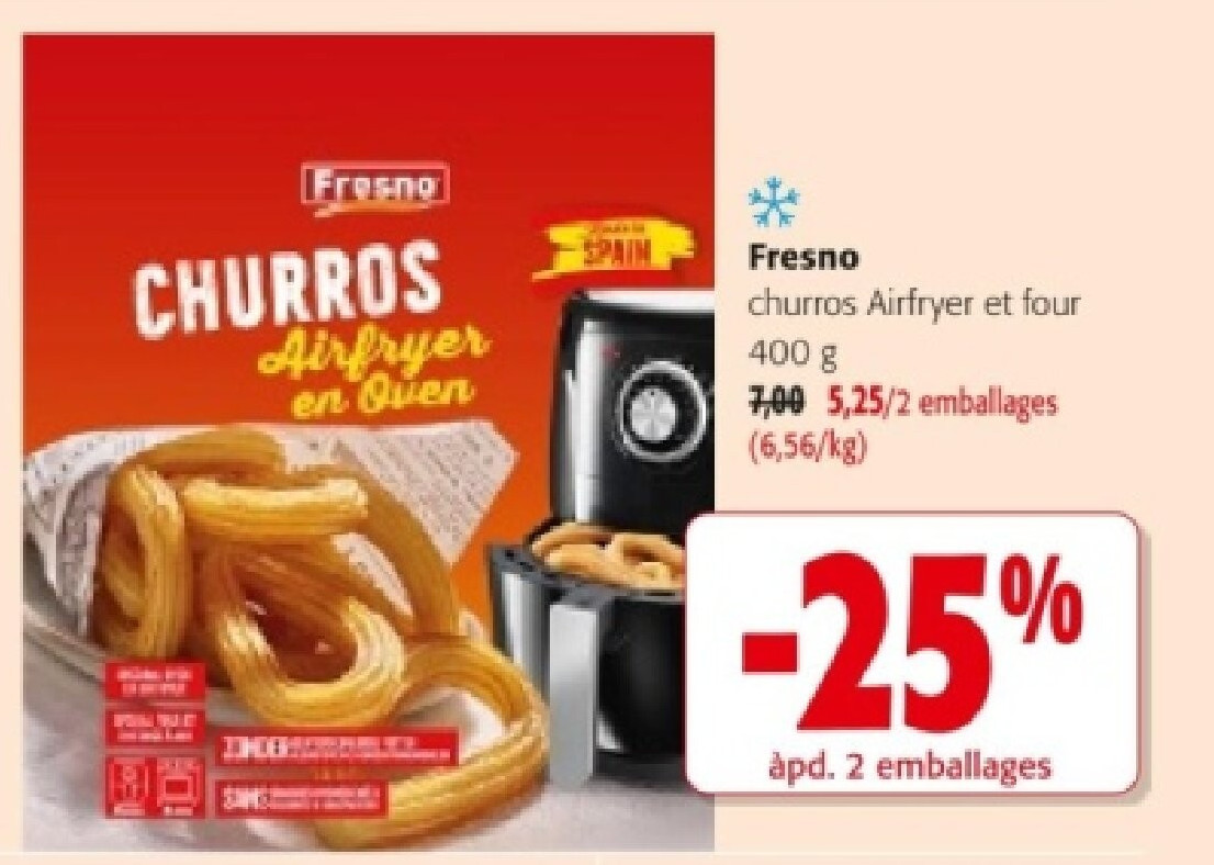Fresno churros Airfryer et four 400 g