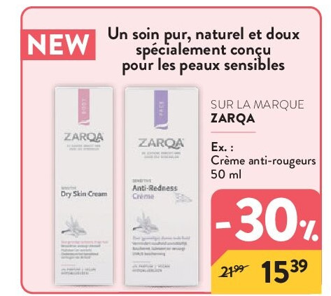 SUR LA MARQUE ZARQA