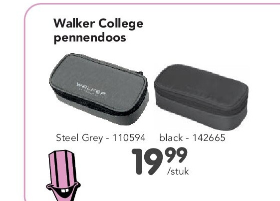 Walker College pennendoos Steel Grey - 110594